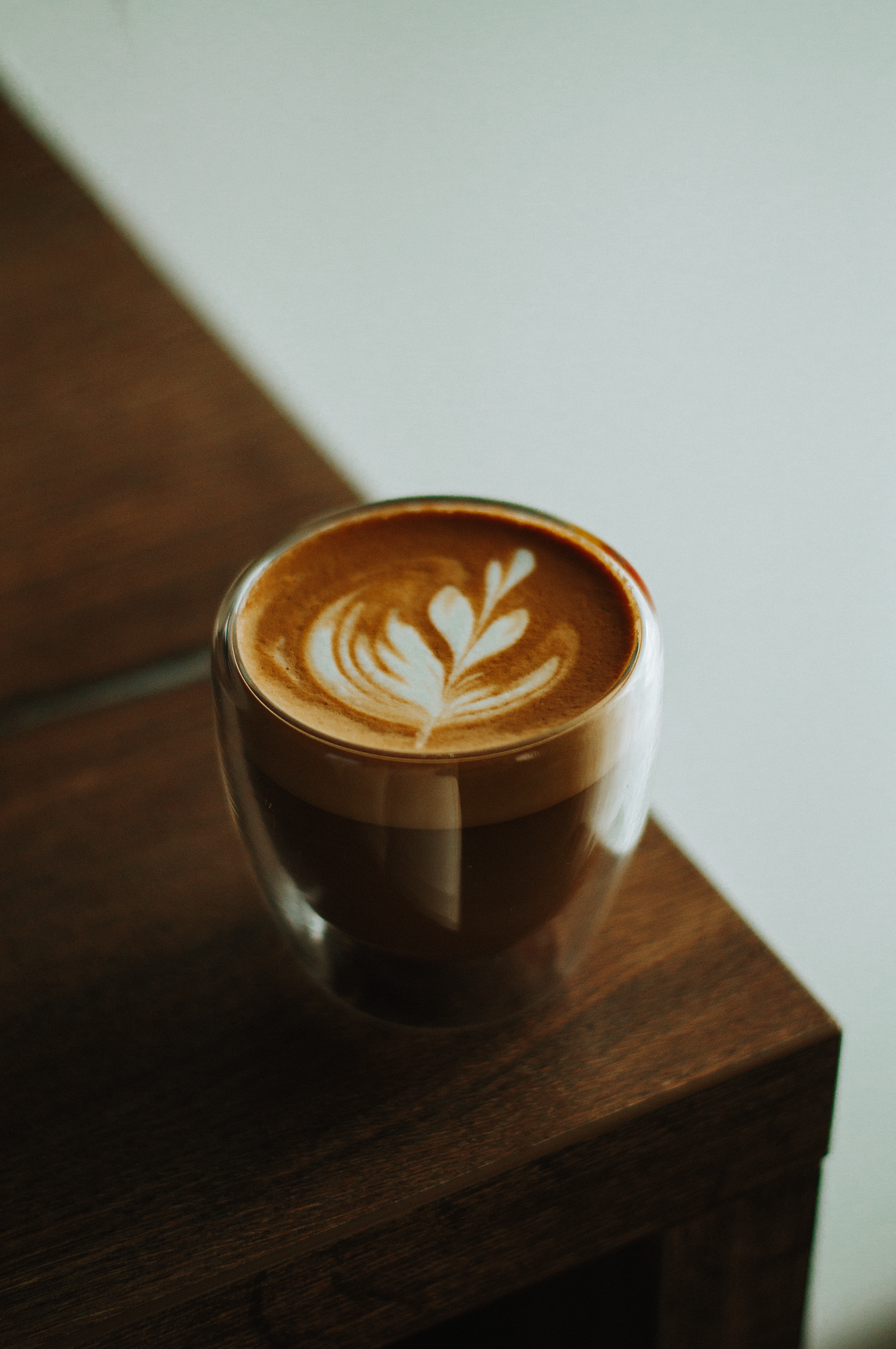 Cappuccinos in double walled glasses - A modern presentation